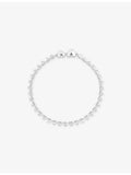 Astrid & Miyu rhodium-plated cubic zirconia heart bracelet (British brand)