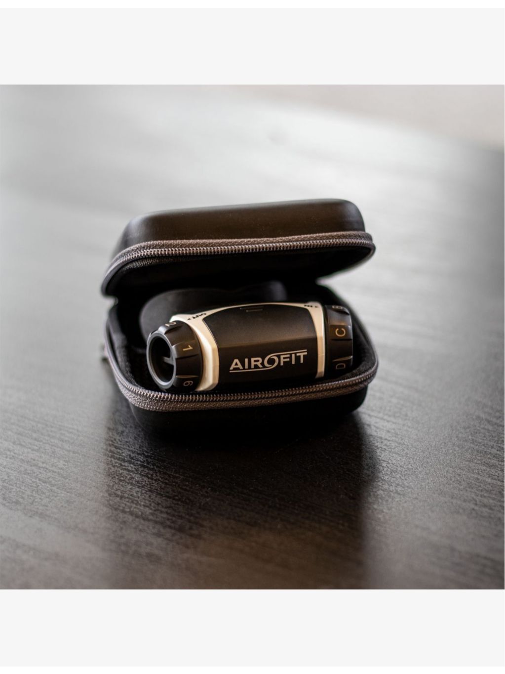Airofit Active White breathing trainer, imported from the UK