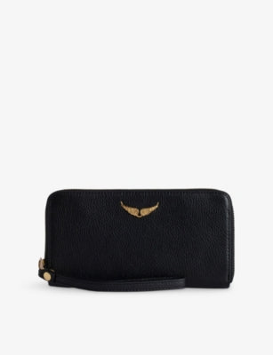 Zadig&Voltaire Compagnon leather wallet with zip fastening (British brand)