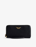 Zadig&Voltaire Compagnon leather wallet with zip fastening (British brand)