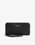 Zadig&Voltaire Compagnon leather wallet with zip fastening (British brand)