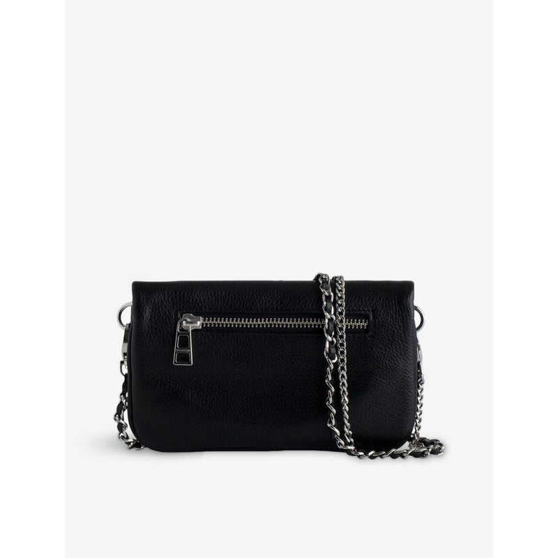Zadig Voltaire Rock Nano leather clutch bag, British product