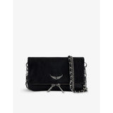 Rock Nano Leather Clutch Bag - BLACK GOLD
