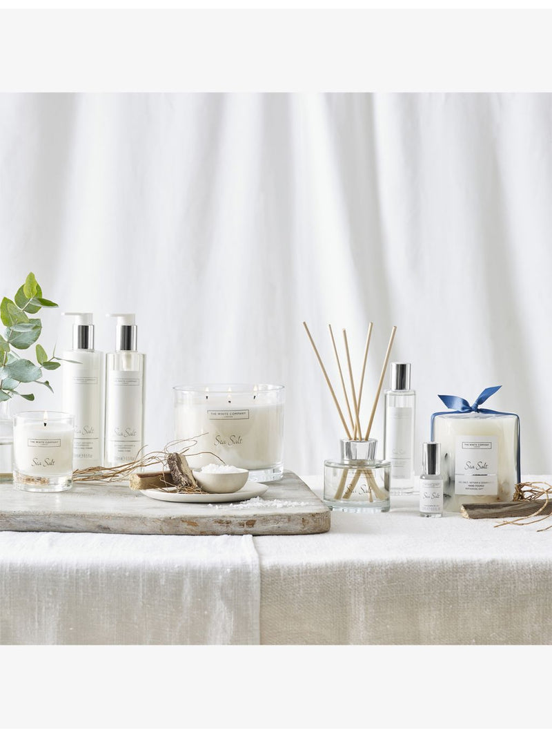 The White Company sea salt scented candle 725g, imported from the UK