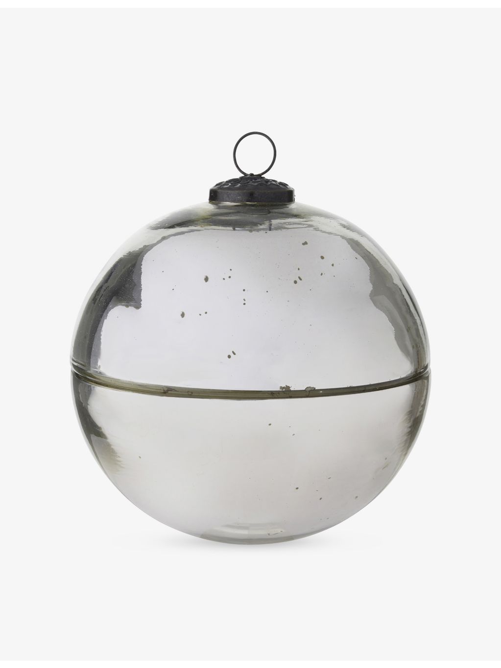 The White Company Winter Mercury Bauble candle 250g, imported from the UK