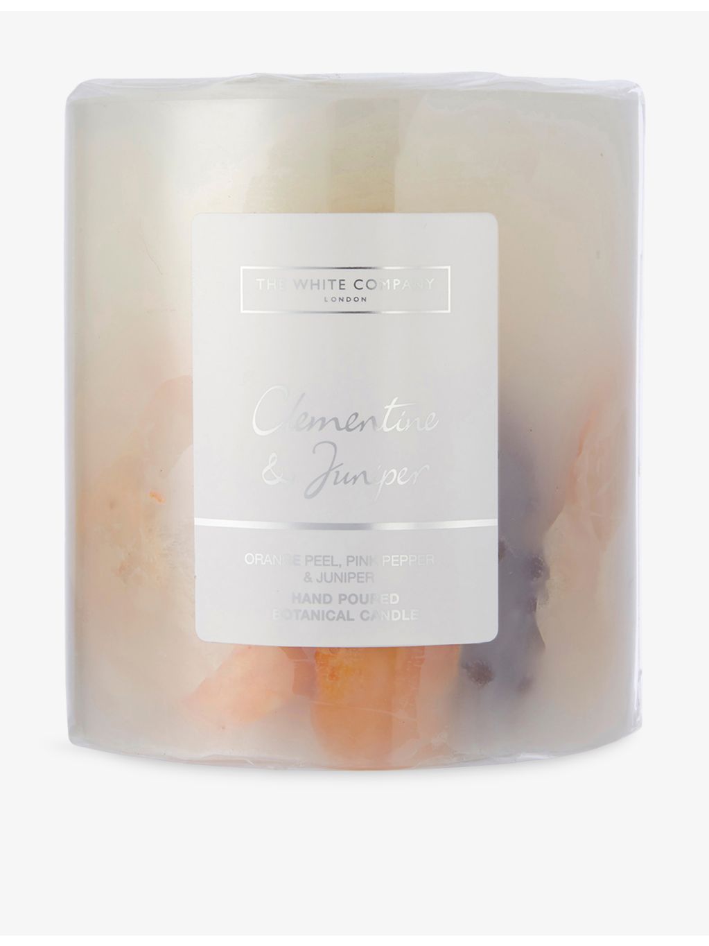 The White Company Clementine and Juniper mineral wax candle 725g, UK version