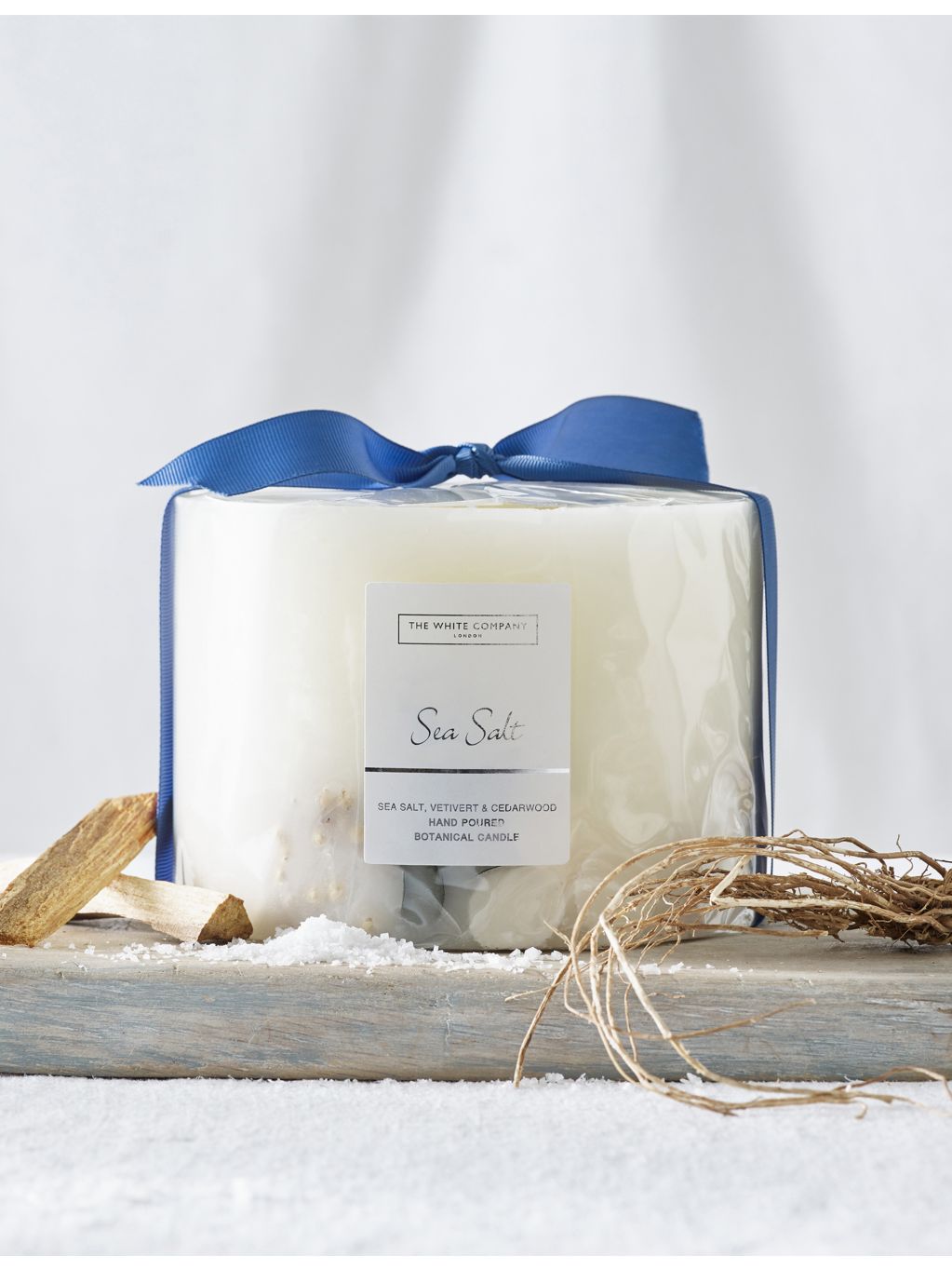 White Company sea salt candle in large size, UK version
