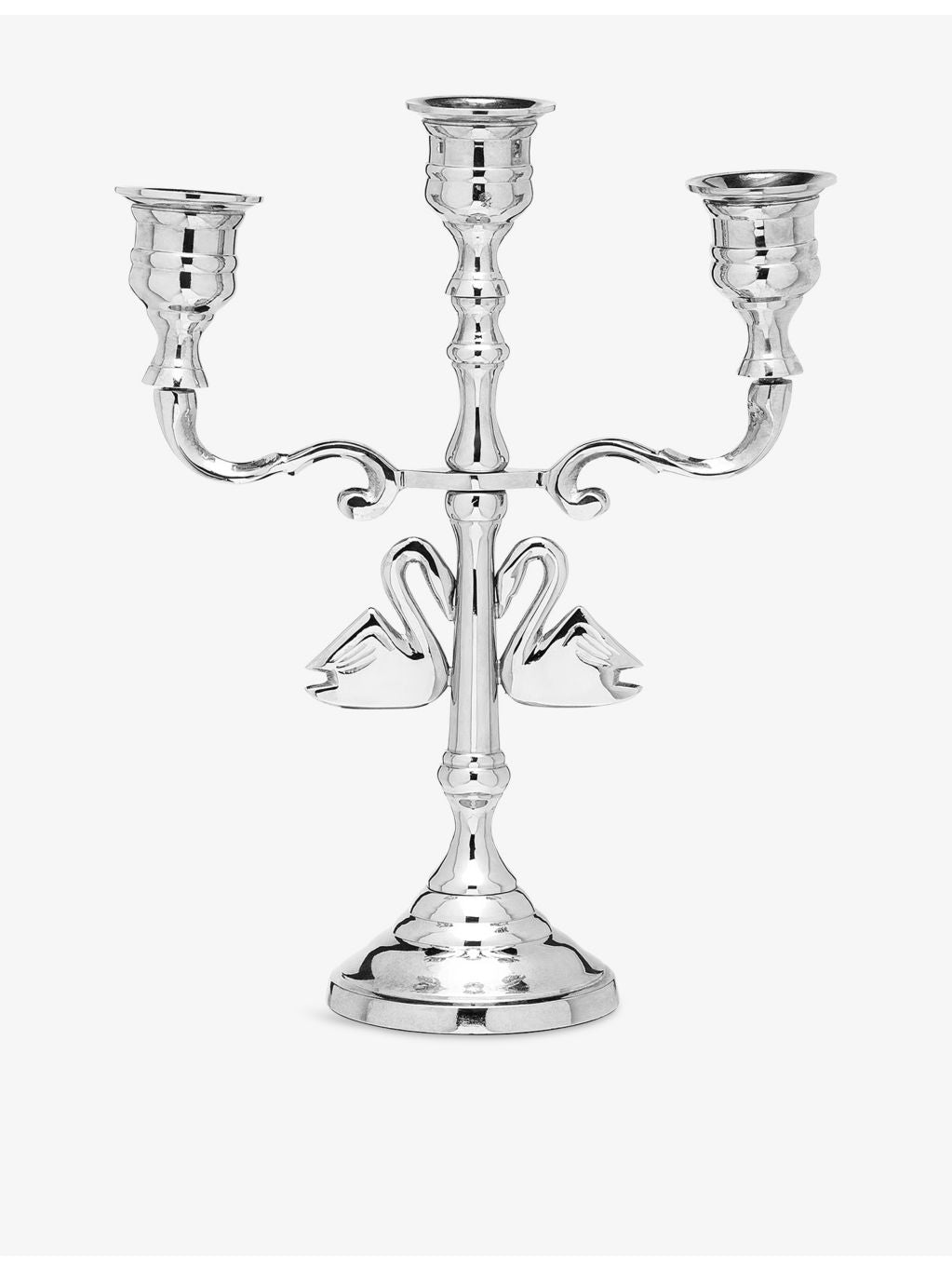 anna+nina Argent Swans dove candle holder, imported from the UK