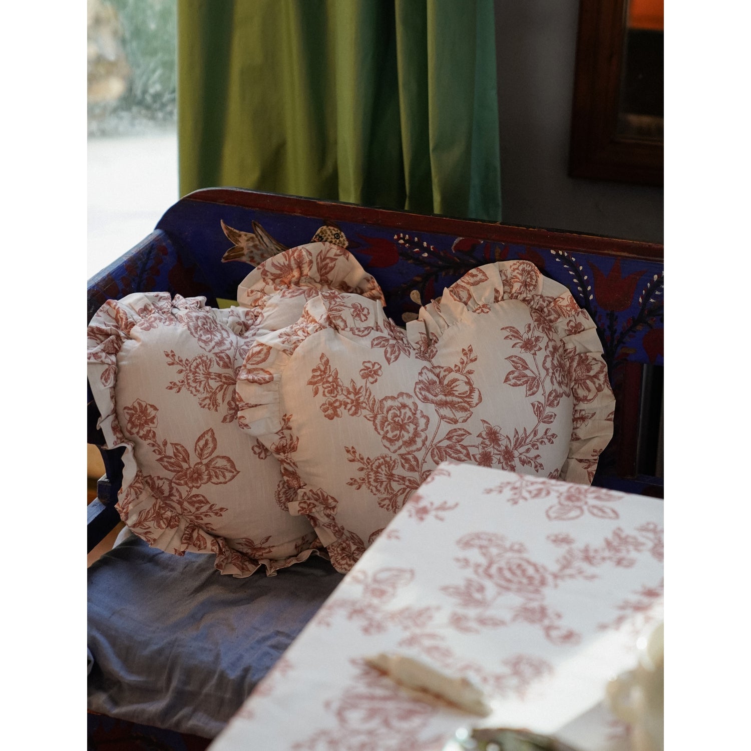 anna+nina rose print cotton napkins set of two - British product
