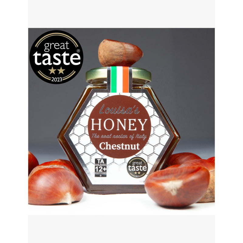 Louisa's Honey pure chestnut raw honey 400g, UK version