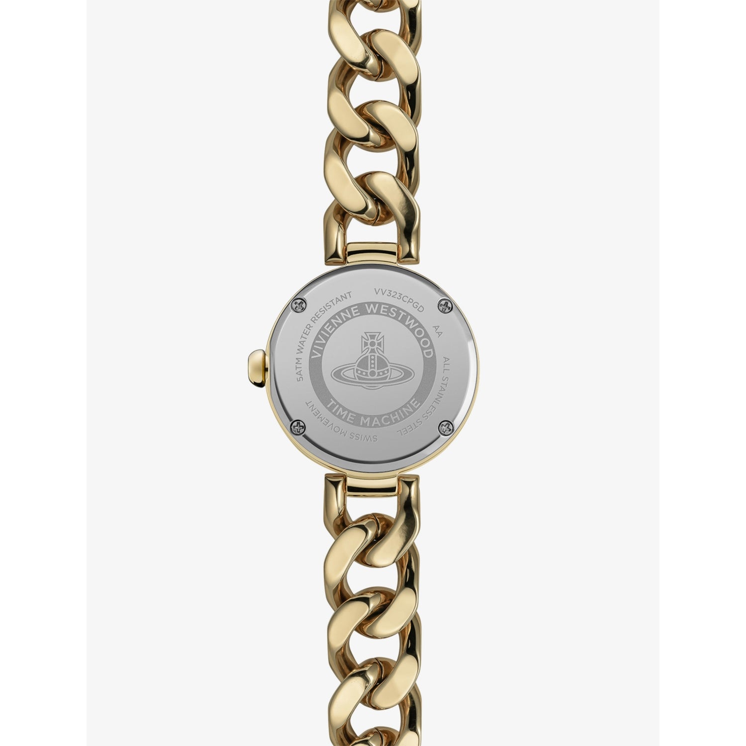 Vivienne Westwood Orb Button stainless steel watch, imported from the UK
