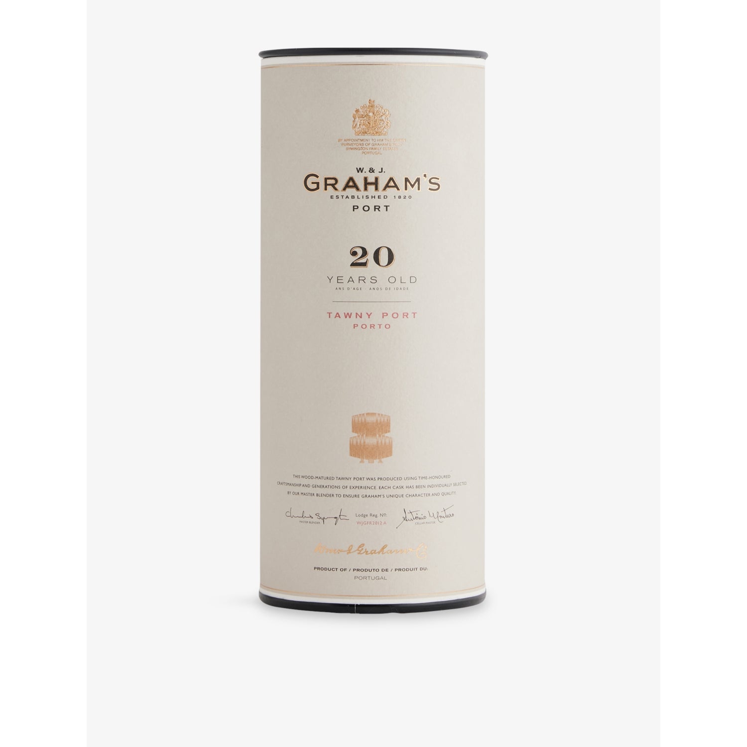 Graham's 20-year-old tawny port 375ml bottle (British brand)