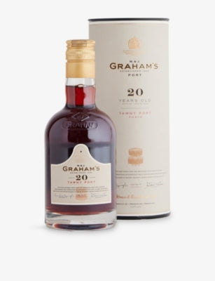 Graham's 20-year-old tawny port 375ml bottle (British brand)