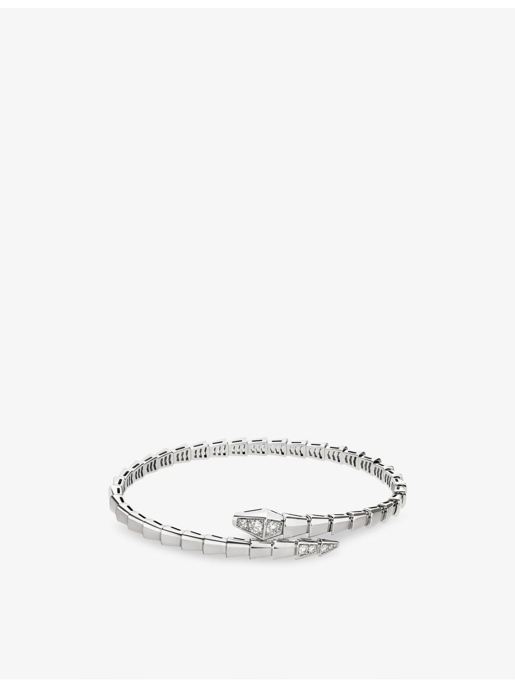 Bulgari Serpenti Viper white gold diamond bracelet 18cm (British brand)