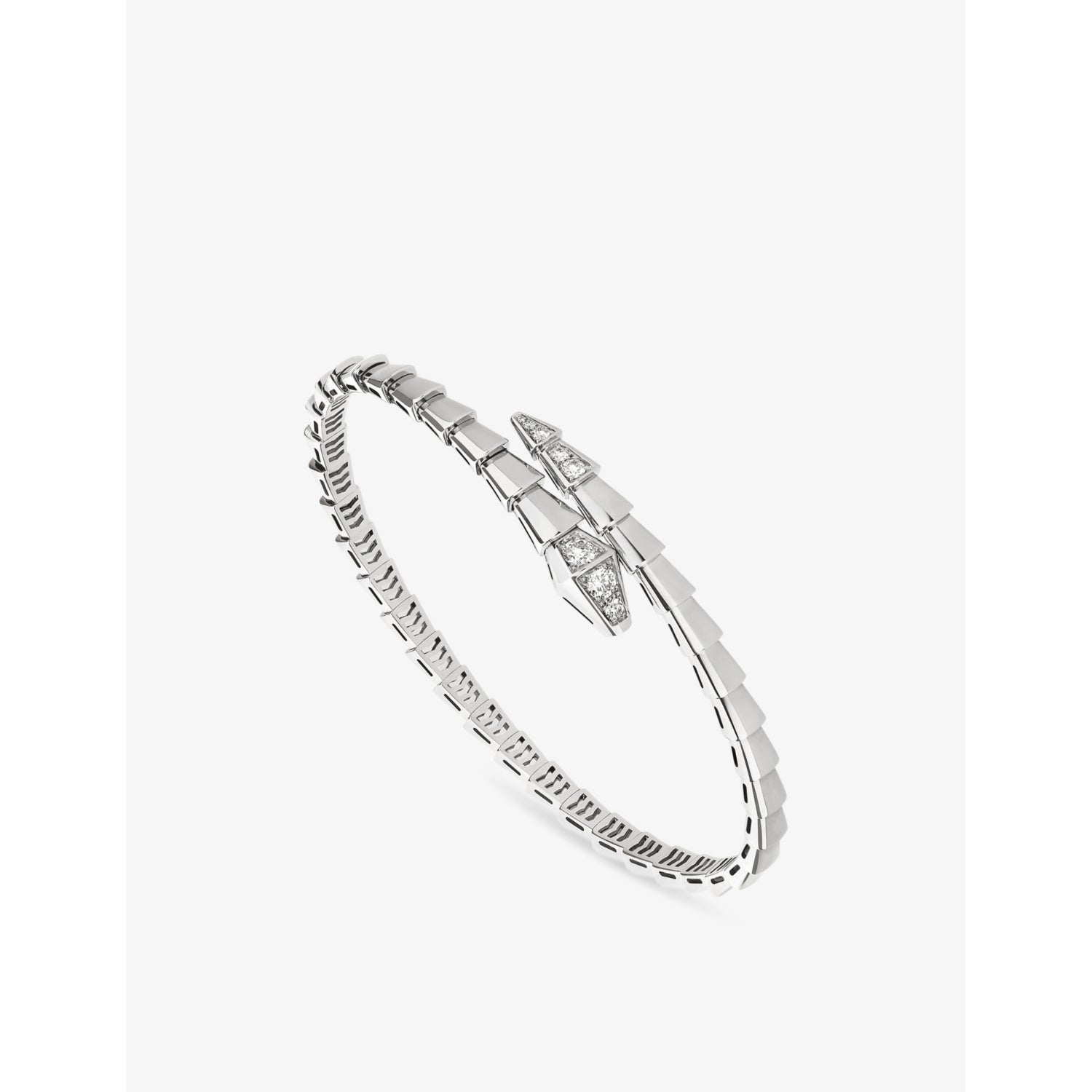 Serpenti Viper 18ct White-Gold and 0.47ct Diamond Bracelet - 16cm