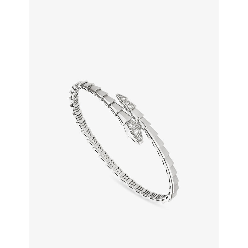 Serpenti Viper 18ct White-Gold and 0.47ct Diamond Bracelet - 16cm