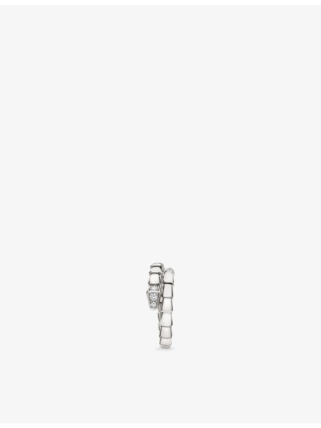 Bvlgari Serpenti Viper 18ct white gold diamond ring (British brand)