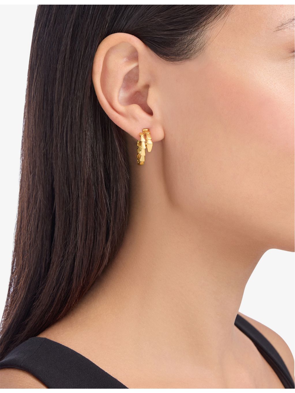 Bulgari Serpenti Viper 18ct yellow gold earrings (British brand)