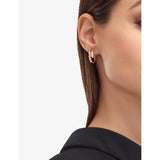 Bulgari Serpenti Viper 18ct rose-gold hoop earrings - British product