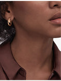 Bulgari Serpenti Viper 18ct rose-gold hoop earrings - British product