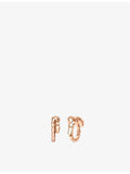 Bulgari Serpenti Viper 18ct rose-gold hoop earrings - British product