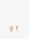 Bulgari Serpenti Viper 18ct rose-gold hoop earrings - British product