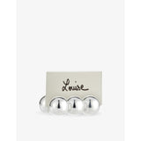 Christofle silver-plated card holders set of two, Perles collection (British brand)