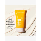 Clarins youth-protecting body sunscreen SPF30 150ml - British product