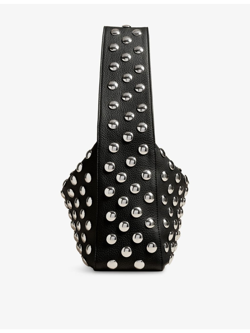 KHAITE Elena medium pebbled leather shoulder bag, imported from the UK