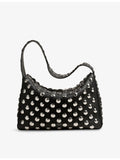 KHAITE Elena medium pebbled leather shoulder bag, imported from the UK