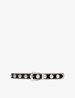 KHAITE Benny Studded Leather Belt