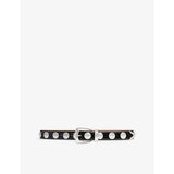 Benny Studded Leather Belt - 24