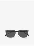 Saint Laurent sunglasses pilot-frame metal, imported from the UK