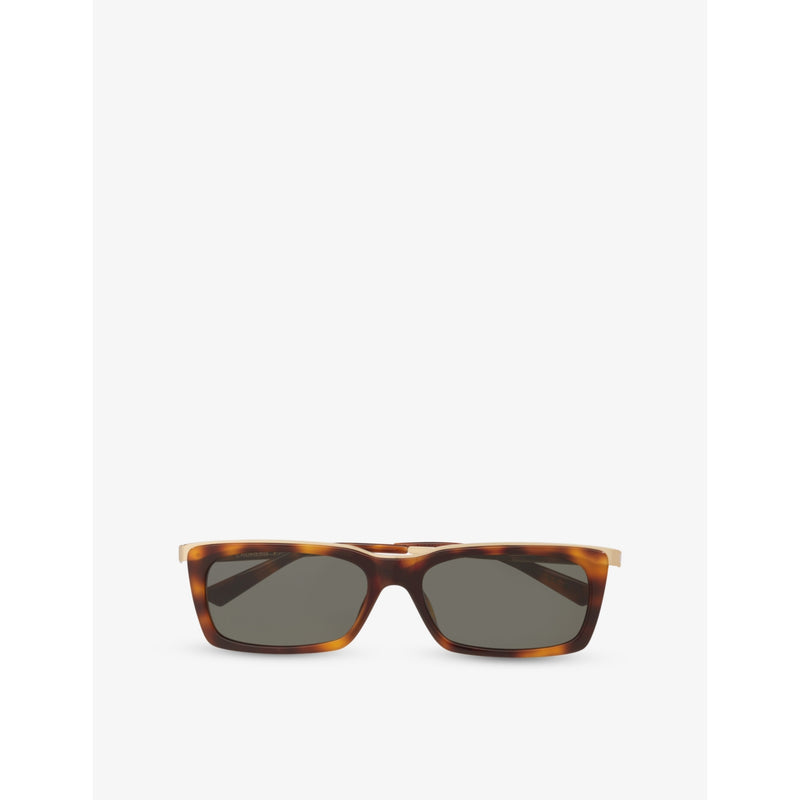 Saint Laurent SL 766 rectangle acetate sunglasses, imported from the UK