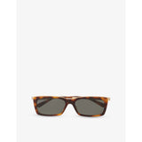 Saint Laurent SL 766 rectangle acetate sunglasses, imported from the UK