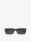 Saint Laurent SL 766 rectangle-frame acetate sunglasses, imported from the UK