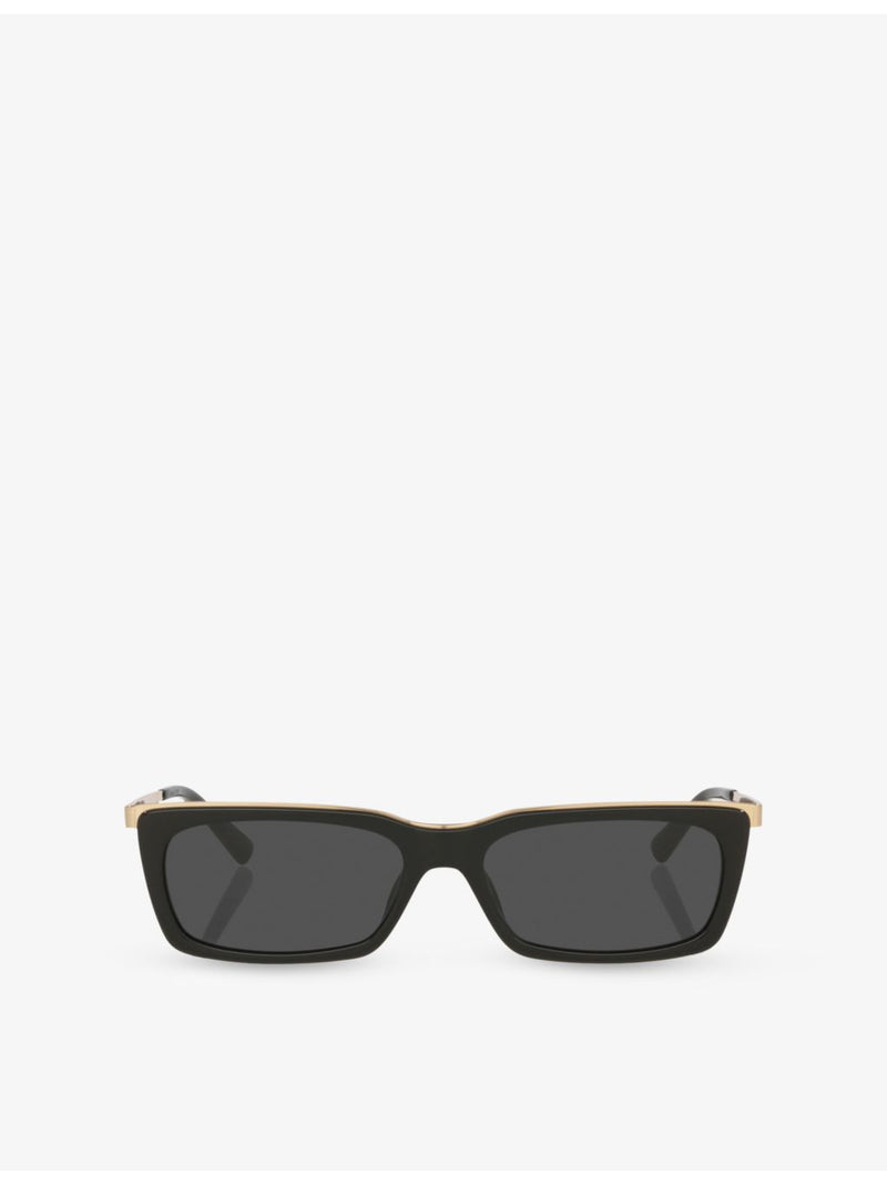 Saint Laurent SL 766 rectangle-frame acetate sunglasses, imported from the UK
