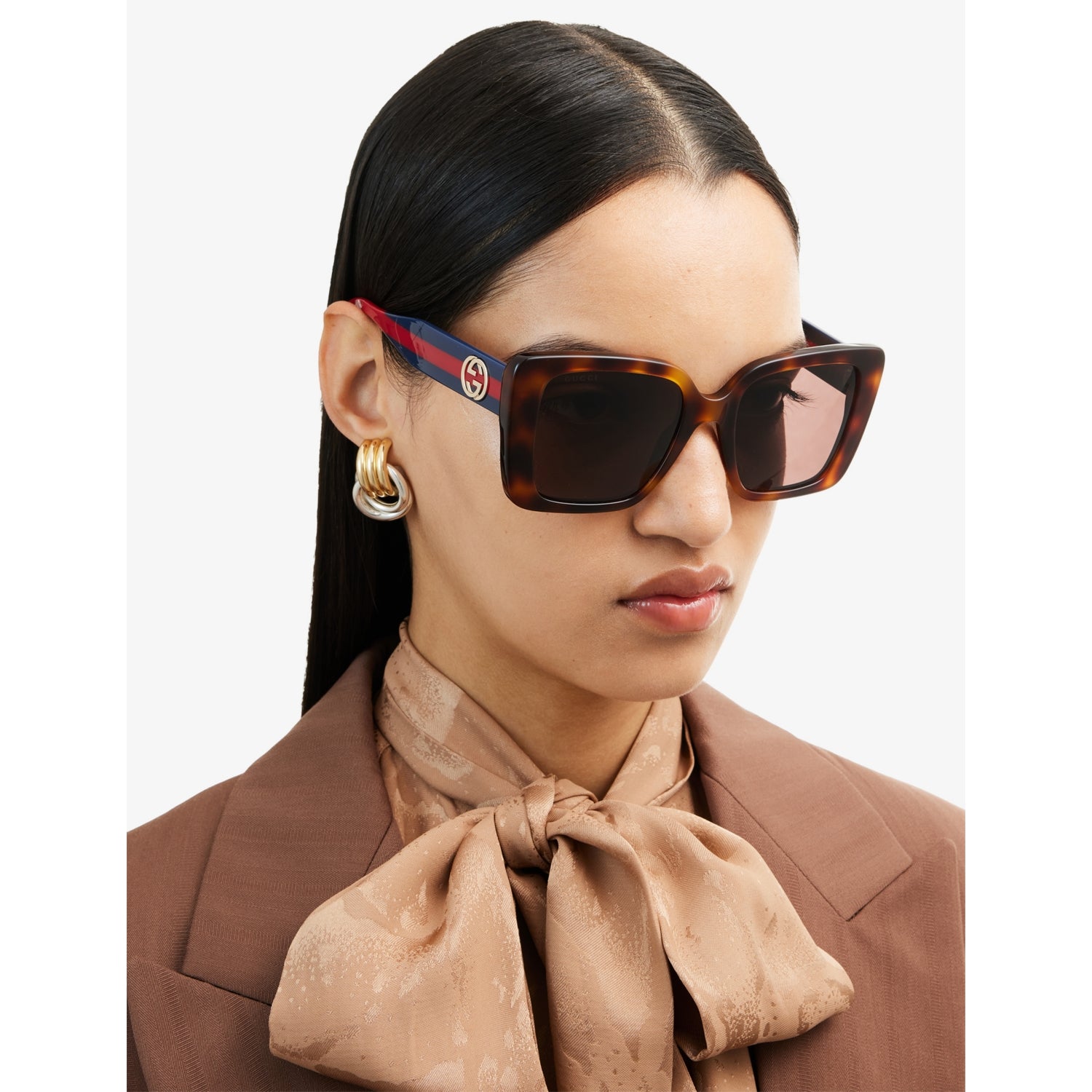 Gucci square-frame acetate sunglasses GG1861S (British brand)