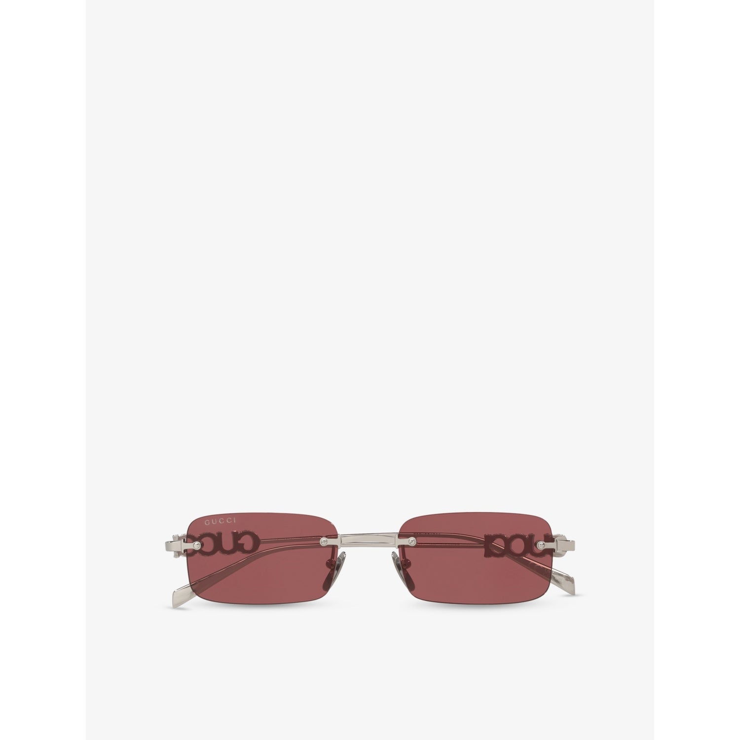 Gucci GG1808S rectangle metal sunglasses 52mm, imported from the UK