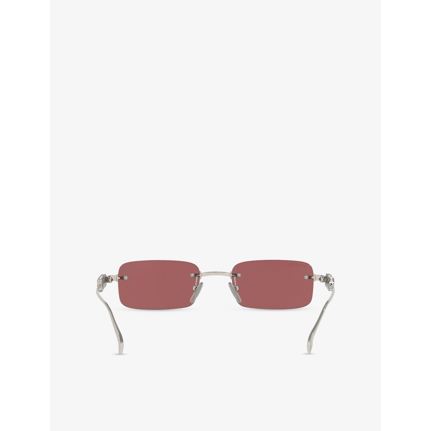 Gucci GG1808S rectangle metal sunglasses 52mm, imported from the UK