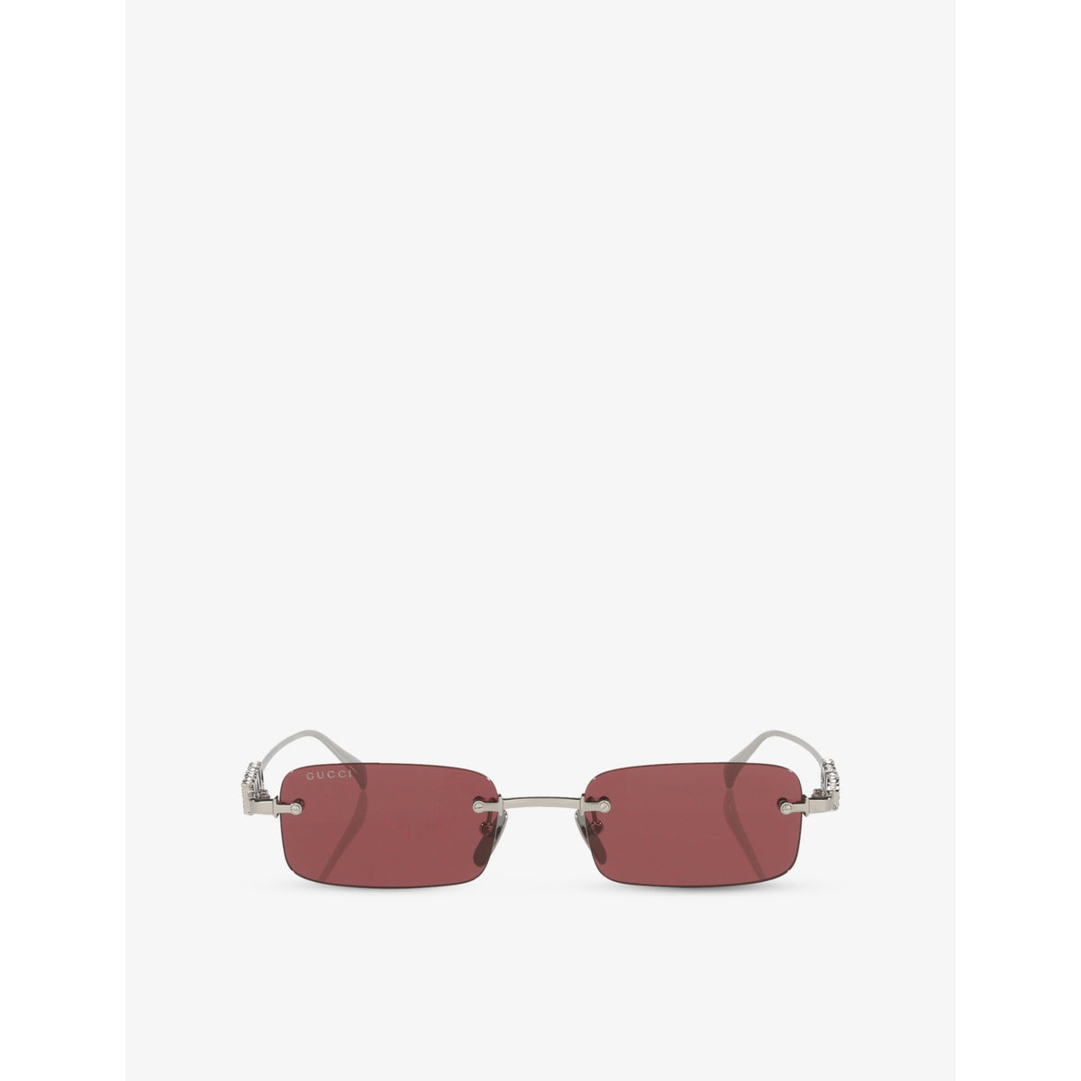 Gucci GG1808S rectangle metal sunglasses 52mm, imported from the UK