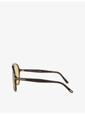Tom Ford Vladimir pilot-frame acetate sunglasses, imported from the UK