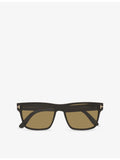 Tom Ford Calder square-frame acetate sunglasses - British product