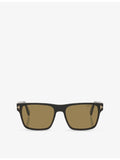 Tom Ford Calder square-frame acetate sunglasses - British product