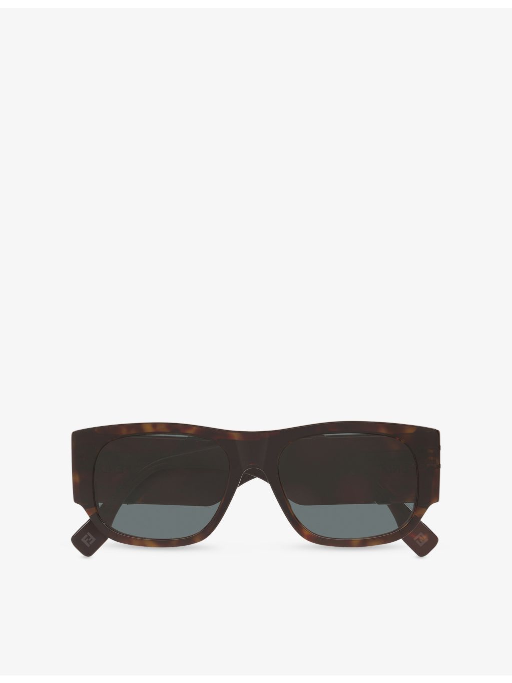 Fendi rectangular acetate sunglasses tortoiseshell tinted lenses, UK version