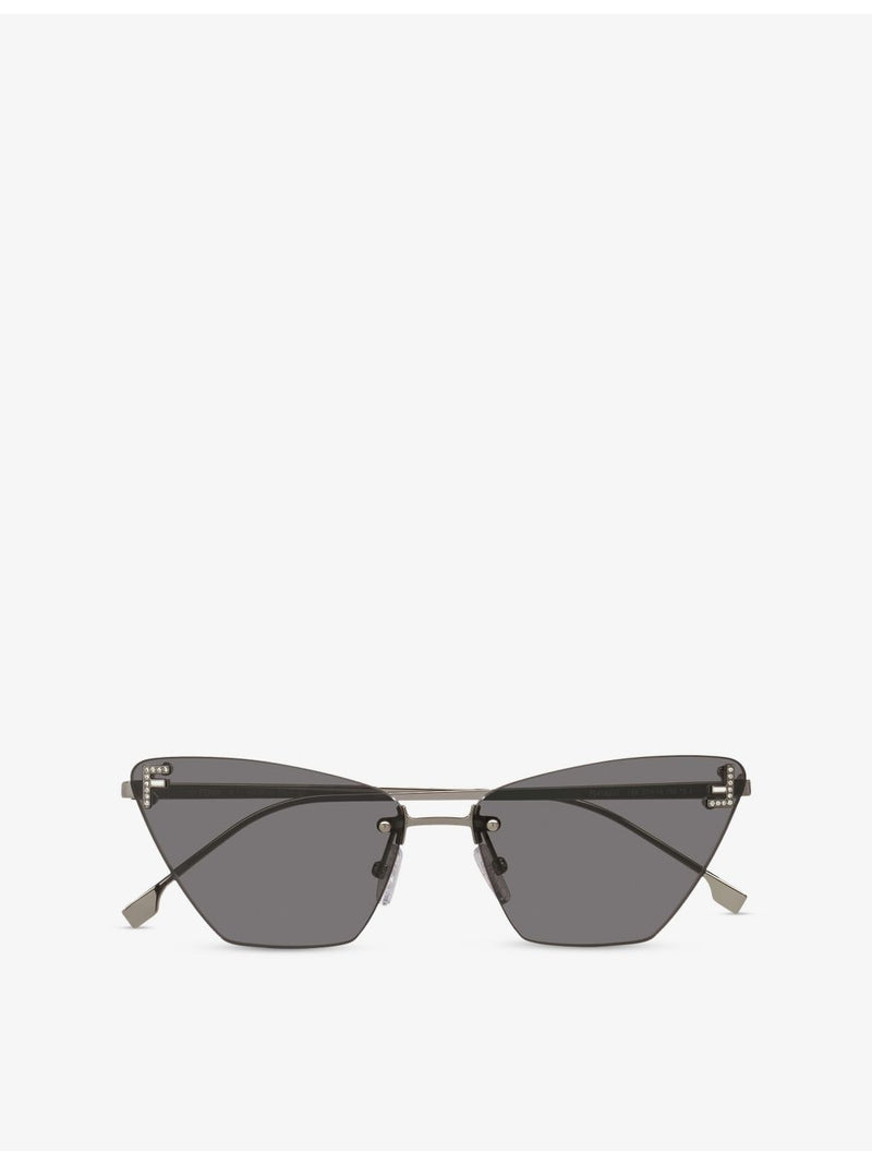 Fendi First cat-eye metal sunglasses FE4160US - British product