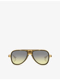 DITA Grand Decade aviator metal acetate sunglasses - British product