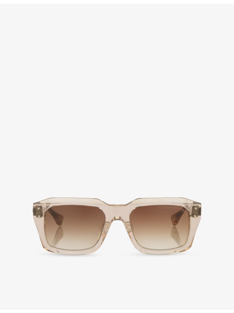 DITA Grandmaster-Nine rectangular acetate sunglasses, imported from the UK