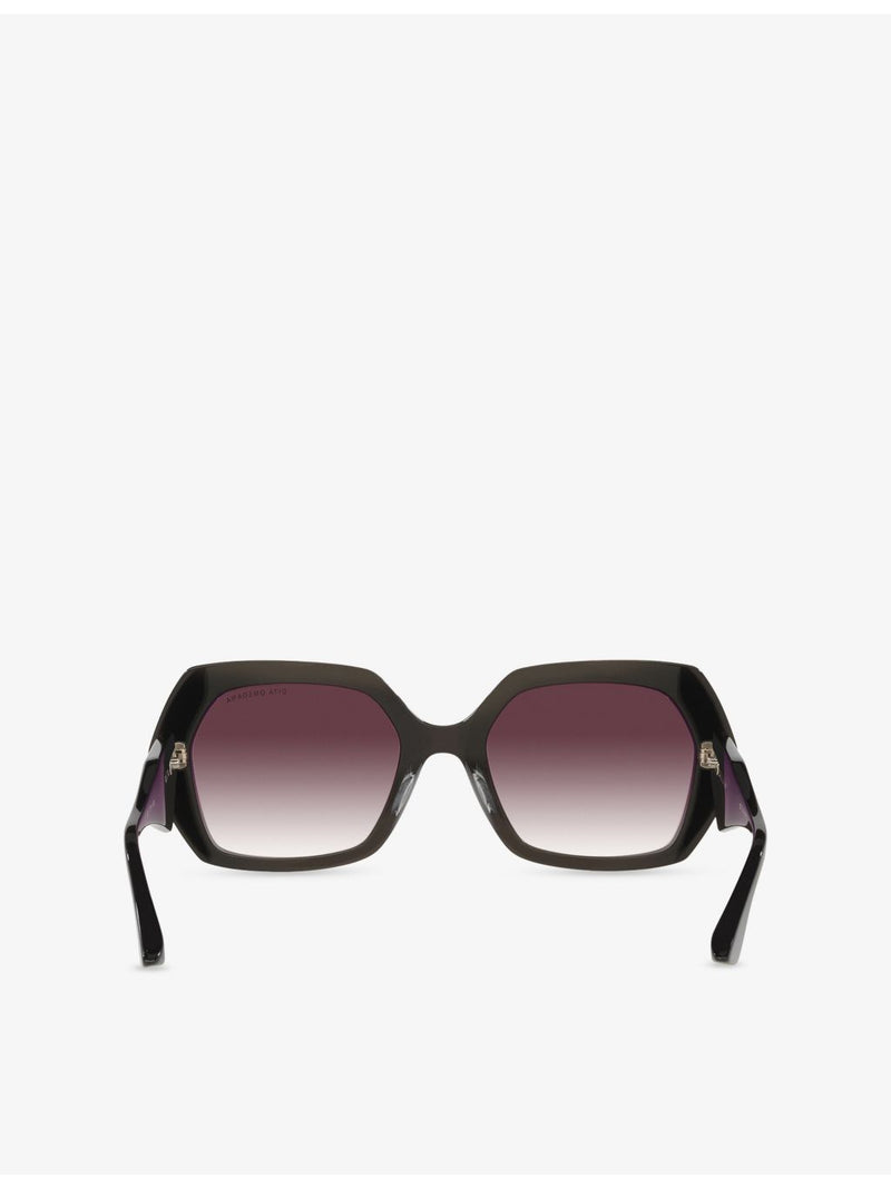 DITA irregular-frame acetate sunglasses - British product