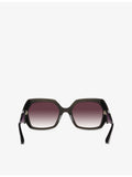 DITA irregular-frame acetate sunglasses - British product